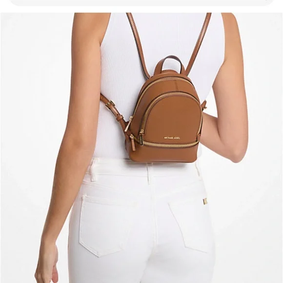 Michael Kors | Bags | Michael Kors Brown Leather Backpack  display picture 2